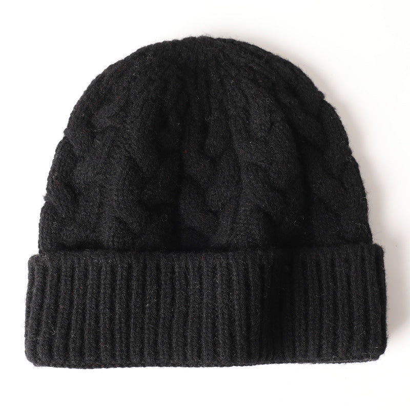 Men's And Women's Warm Thickened Men's Woolen Cap Outdoor Riding Cold-proof Ear Protection