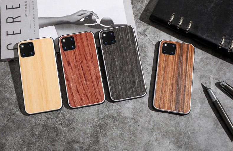 Coque de téléphone compatible en bois massif