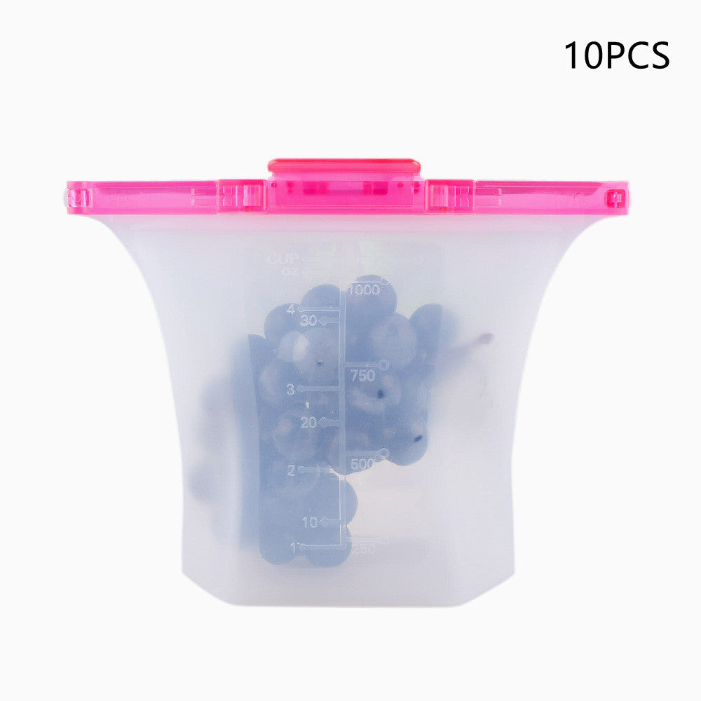 Sac de conservation alimentaire en silicone pour réfrigérateur