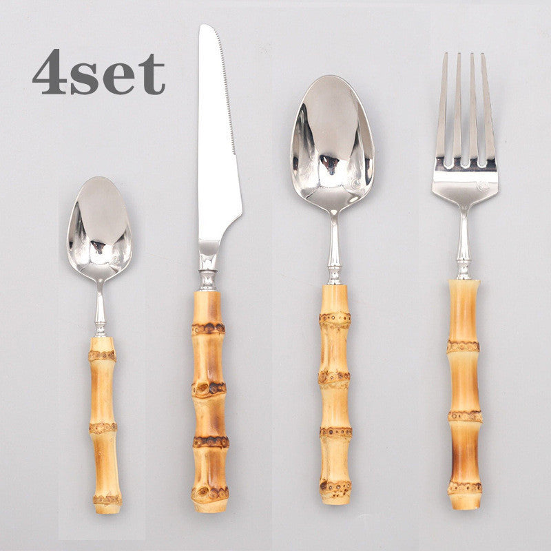 Ins Western Stainless Steel Steak Net Red Ice Cream Spoon Knife And Fork