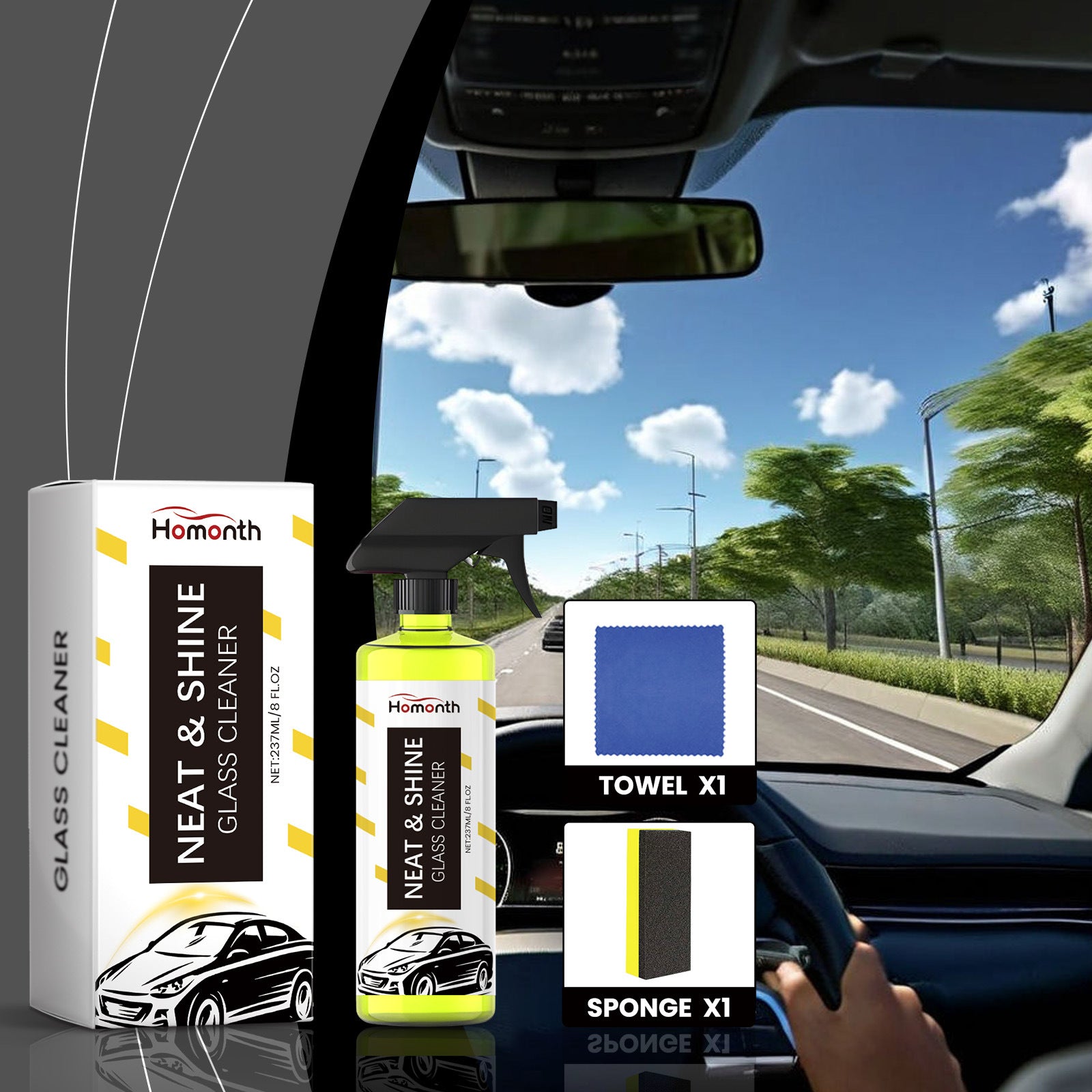 Car Glass Cleaner Decontamination Waterproof