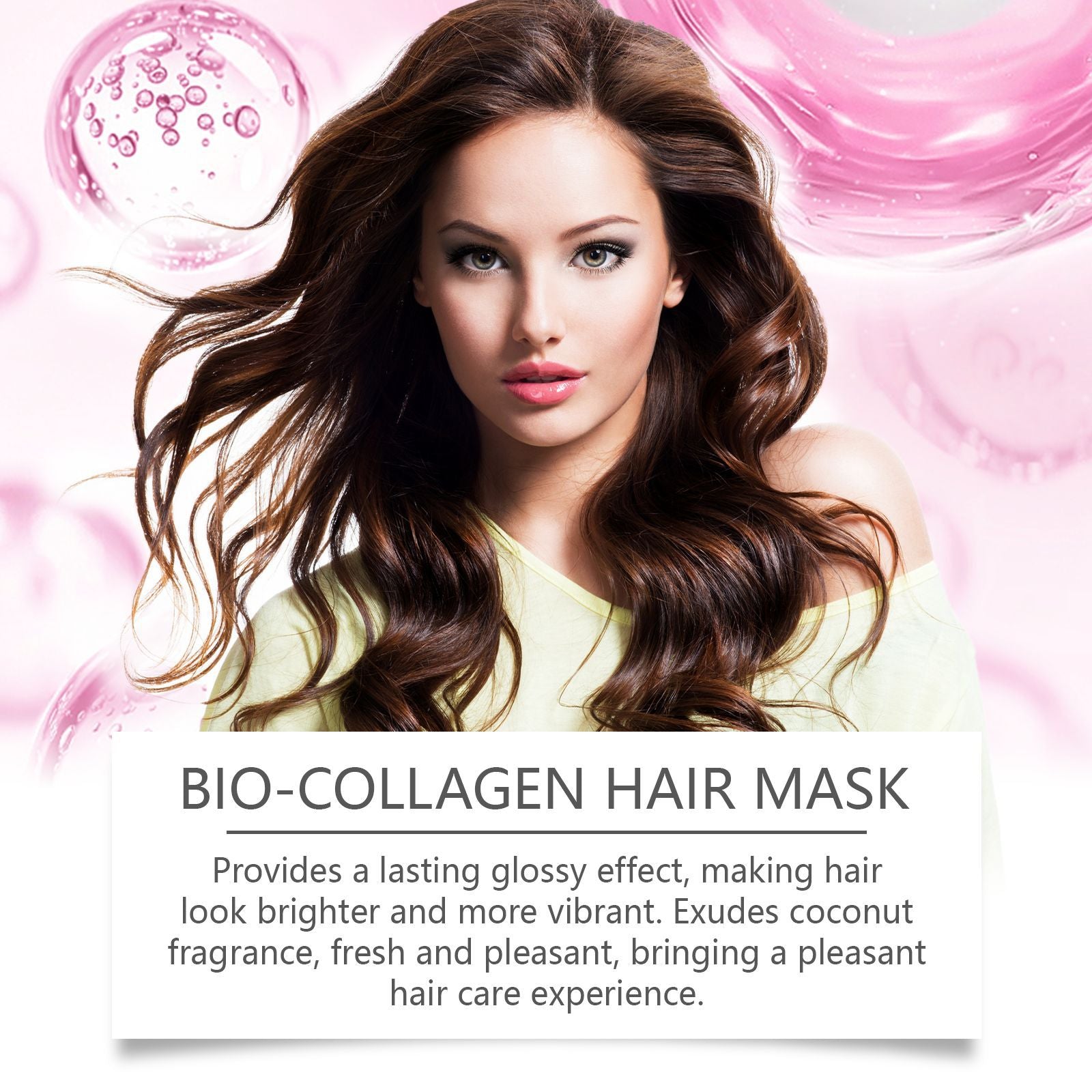 Masque Capillaire au Collagène Doux Nourrissant Soin Hydratant