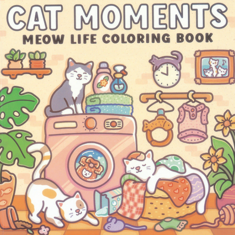 Coloring Book For Adults And Teens Cute Animal Characters Book Easy-to-start Coloring Book