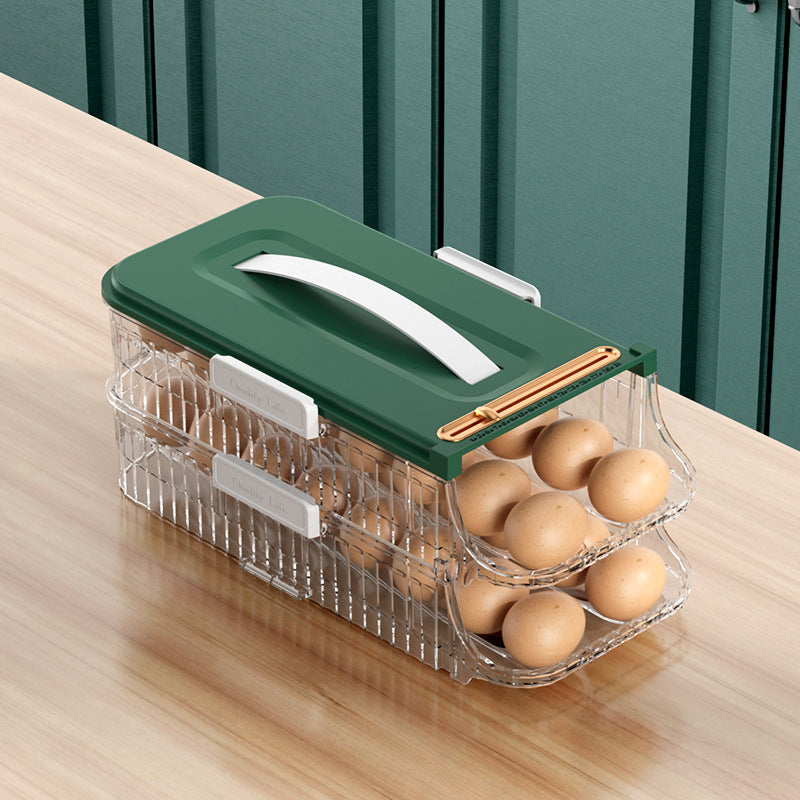 Refrigerator Door Rolling Egg Storage Box