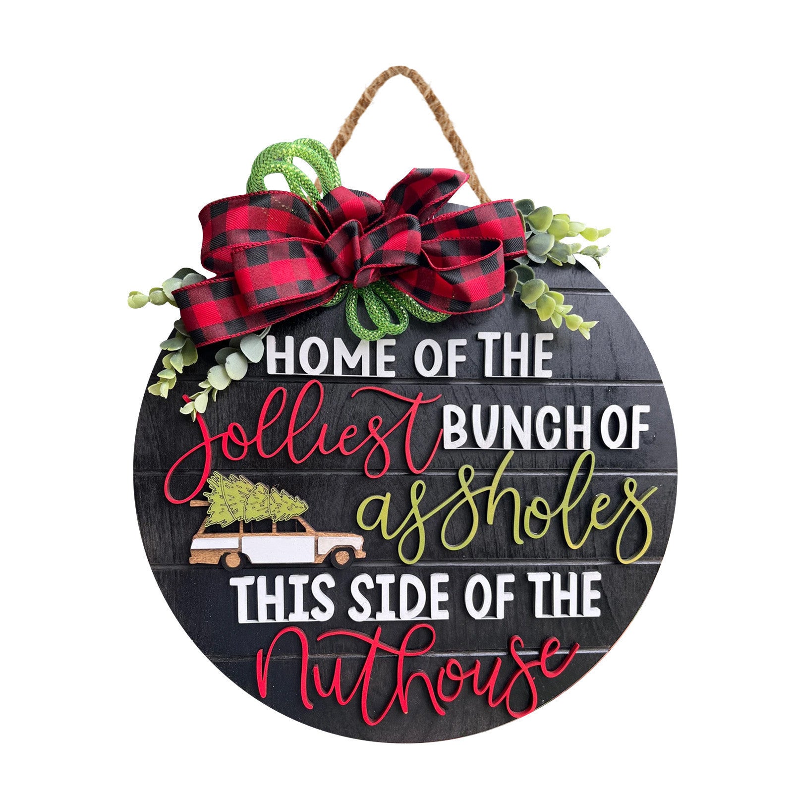 Décorations de Noël pour porte d'entrée, guirlande, articles de fête, artisanat, panneau de porte