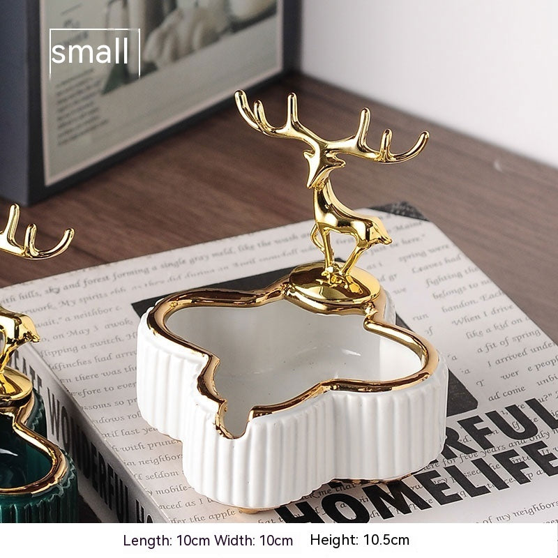 Cendrier de luxe léger créatif pour salon domestique simple