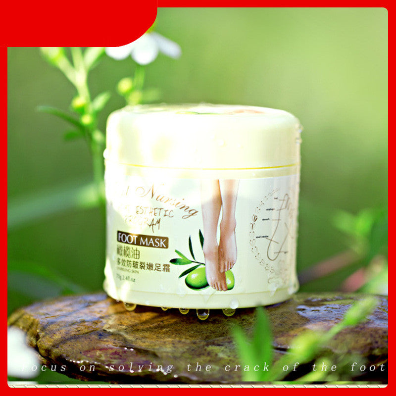 Crème hydratante pour les pieds à l'olive
