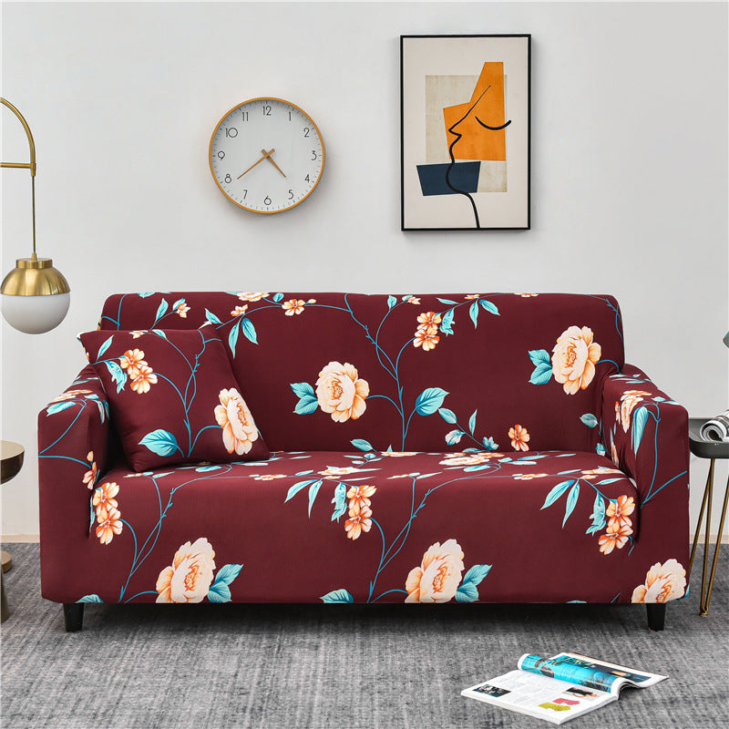 Fashion Net Red Print Sofa Cover All Inclusive