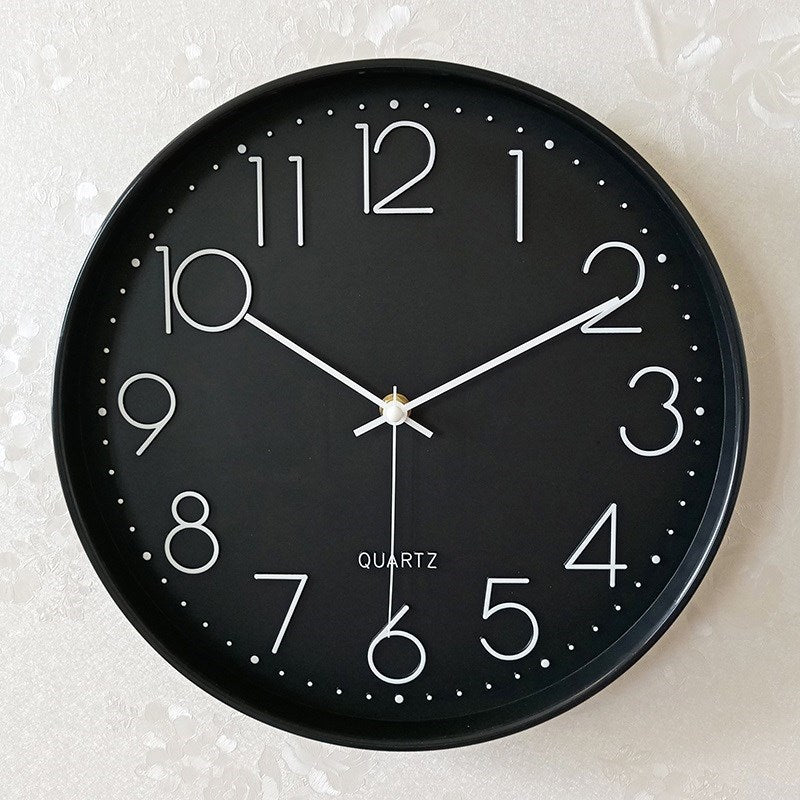 Mute Clock Wall Clock Living Room Modern MiniMalist Atmos