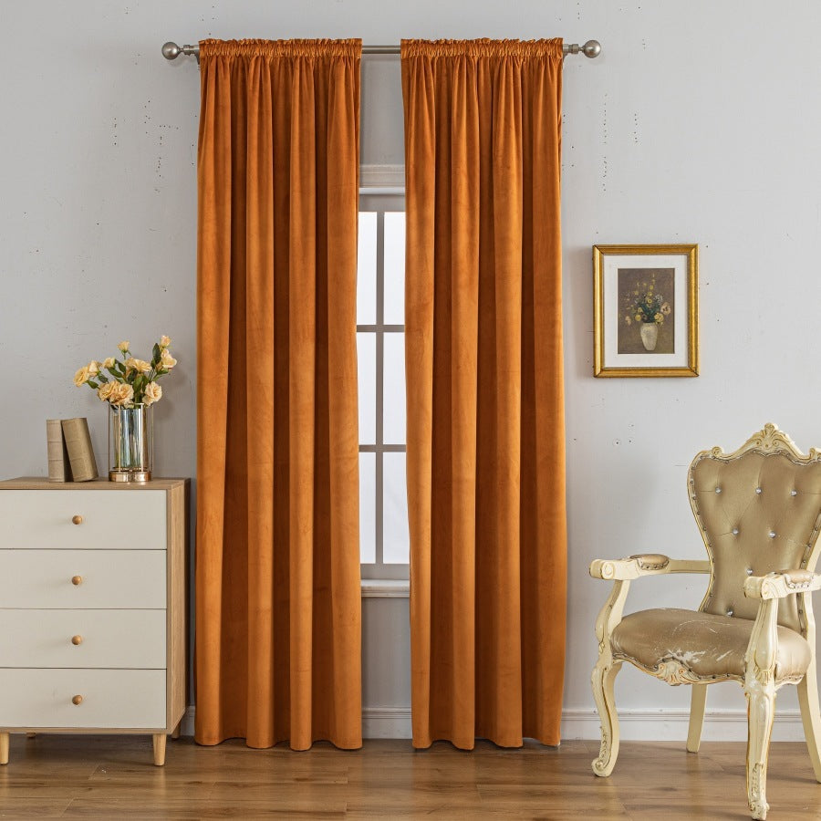 Rideau Occultant Luxe Velours Doux Confortable Décoration Maison