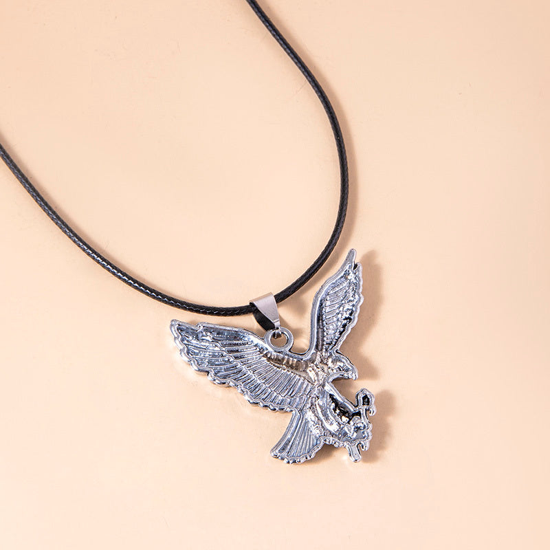 Collier Homme Pendentif Aigle Chauve Hip Hop