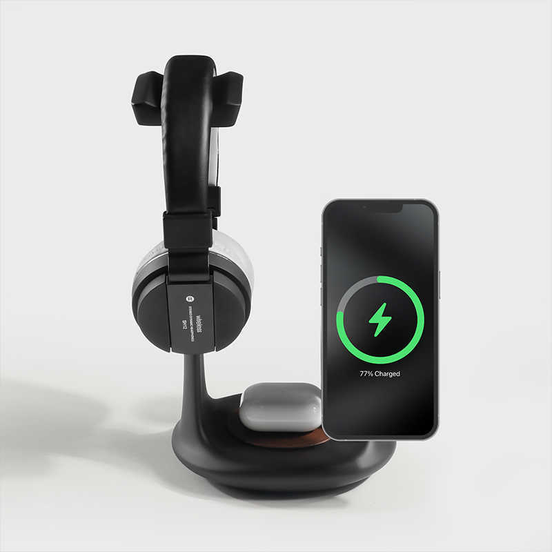 Creative Three-in-one Magnetic Wireless Charging Mobile Phone Holder