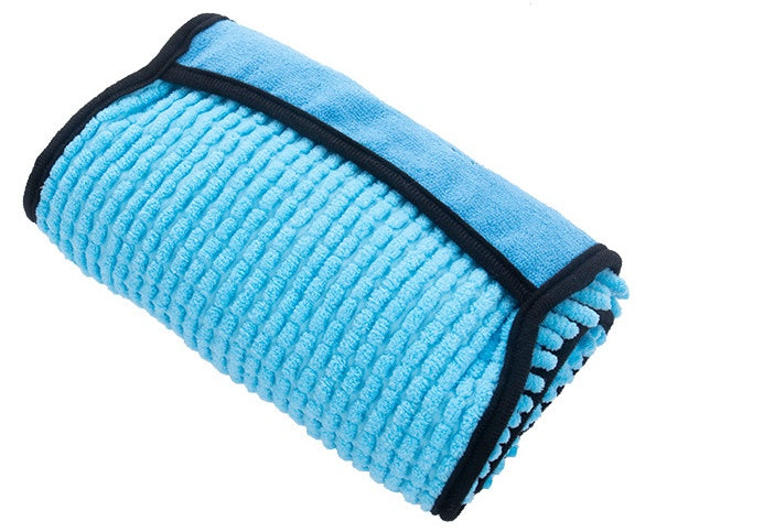 Serviette de bain unie pour chien et chat