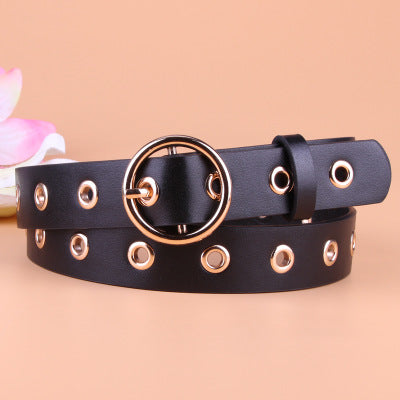 Ceinture féminine à boucle ronde
