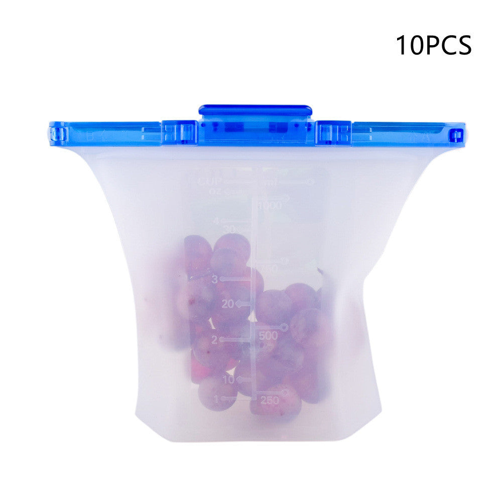 Sac de conservation alimentaire en silicone pour réfrigérateur