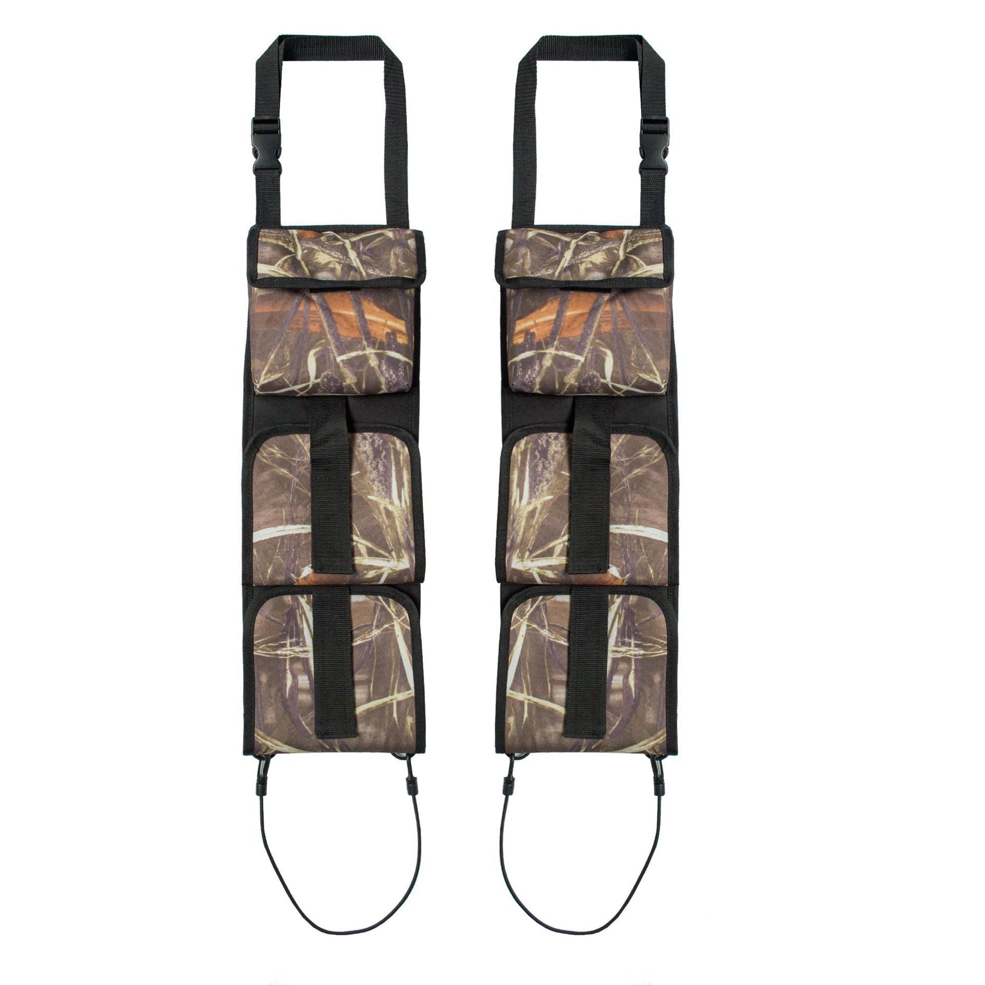 Car seat back suspension storage bag