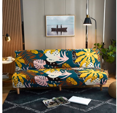 Housse de canapé-lit pliable sans accoudoirs extensible tout compris