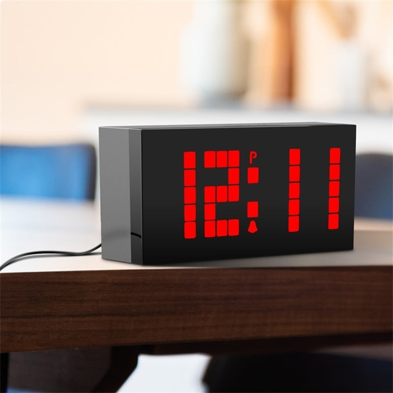 LED fashion digital silent luminous electronic alarm clock