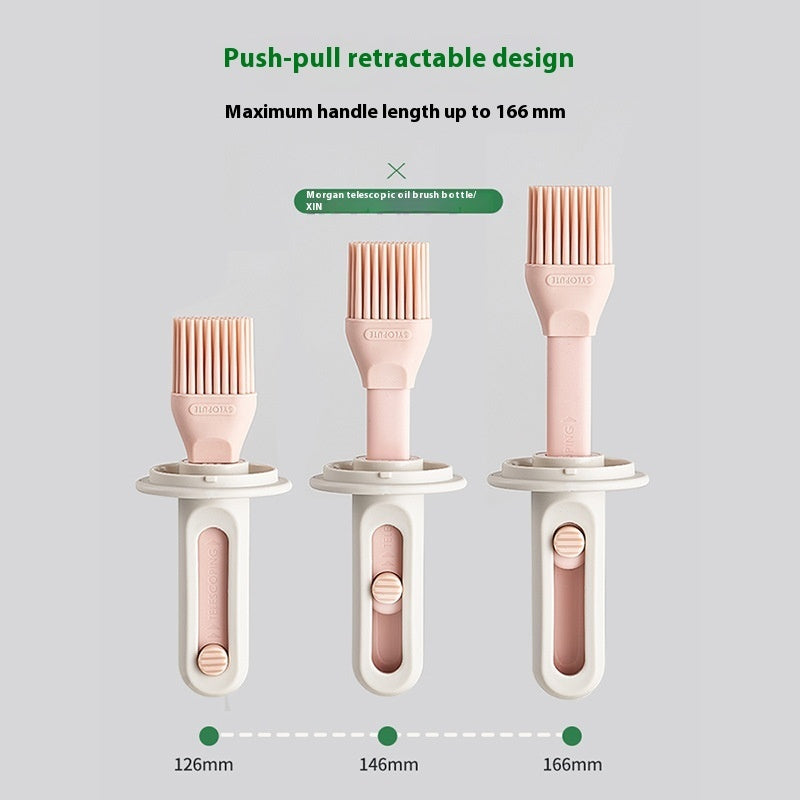 Bouteille intégrée de brosse à huile en silicone résistante aux hautes températures pour la cuisine