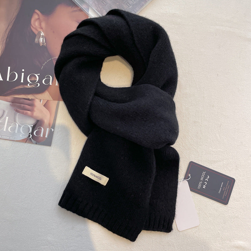 Women's Pure Wool Scarf Winter High Sense