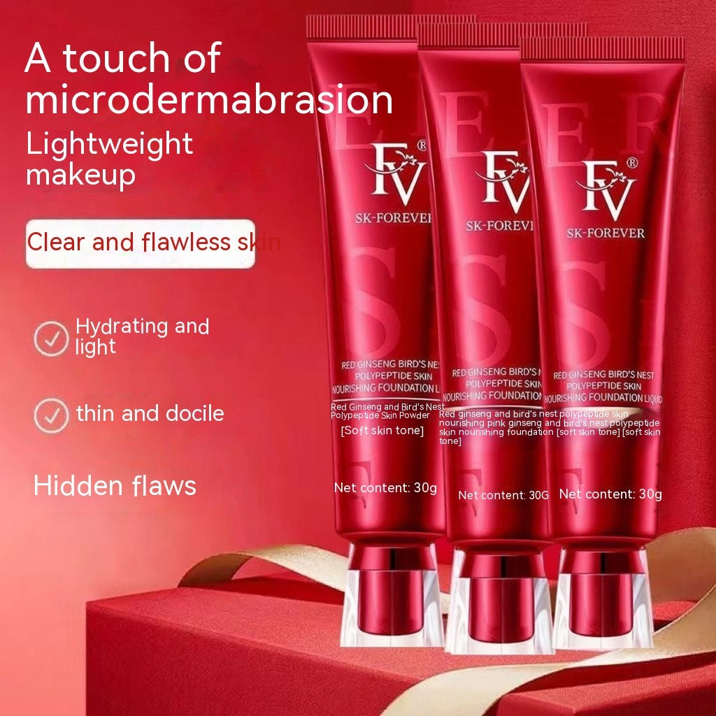 Fond de teint liquide hydratant longue durée anti-cernes Skin Care Red Diamond Plant