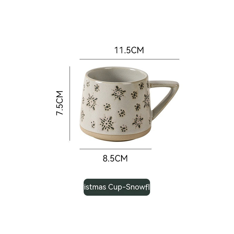 Retro Ceramic Fambe Ear-hanging Coffee Cup