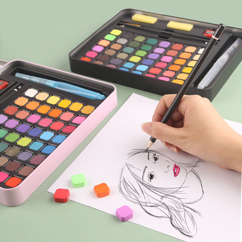 Solid Watercolor Paint Set Sketch Watercolor