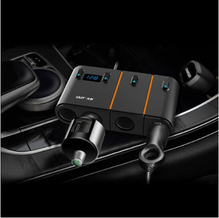 Smart Dual Usb Car Charger One For Four Cigarette Lighter