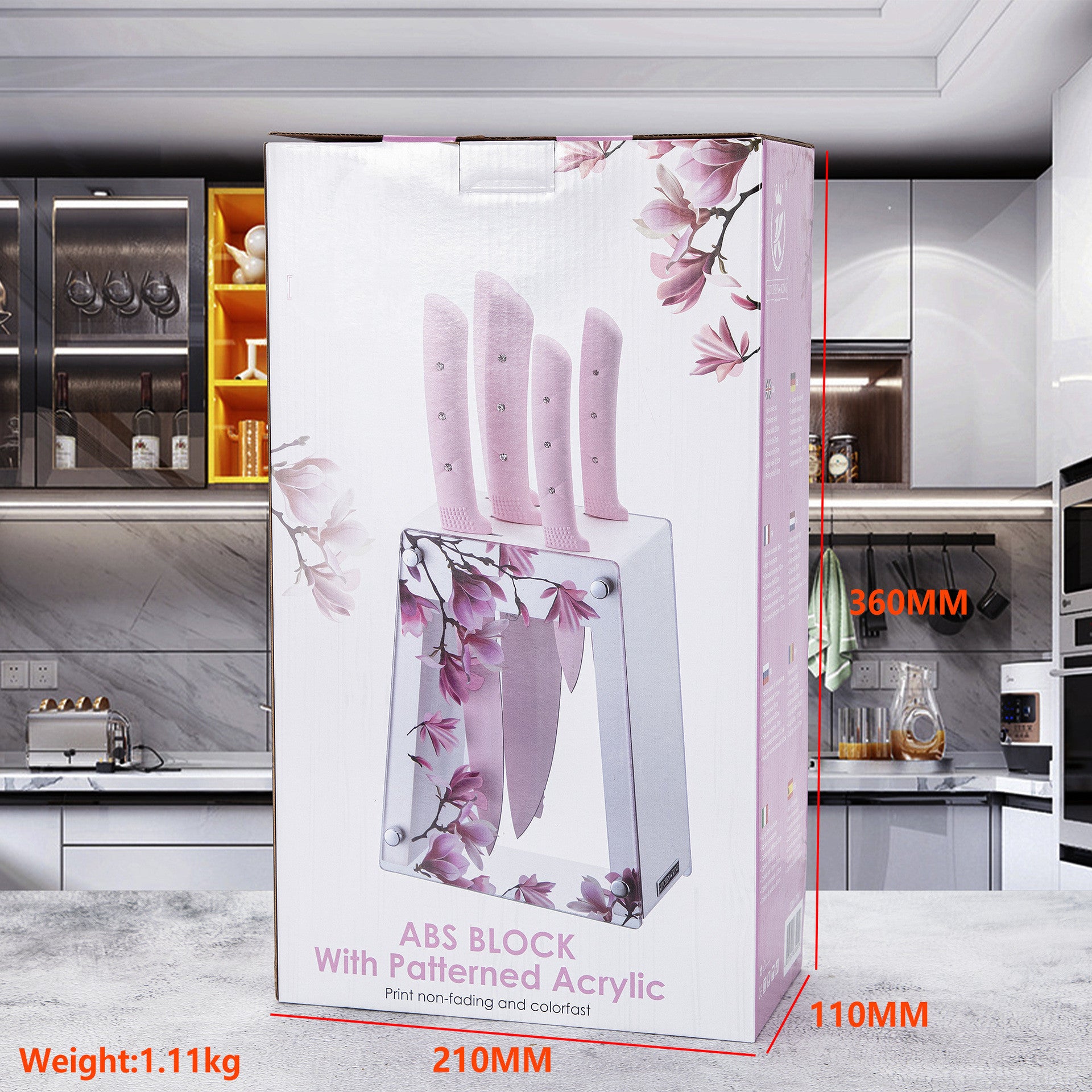 Set de couteaux de cuisine en acier inoxydable (couteau de chef et couteau à pain)