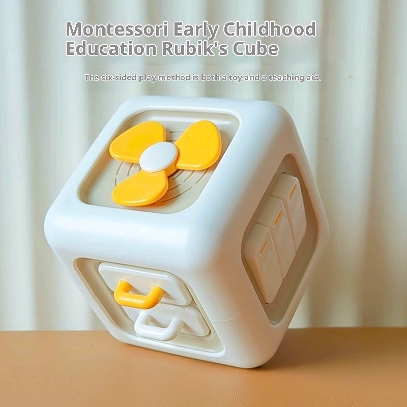 Children's Hexahedral Cube 3d Three-dimensional Busy Ball Turn Enlightenment Baby 1-3 Early Childhood Educational Toys Cross-border