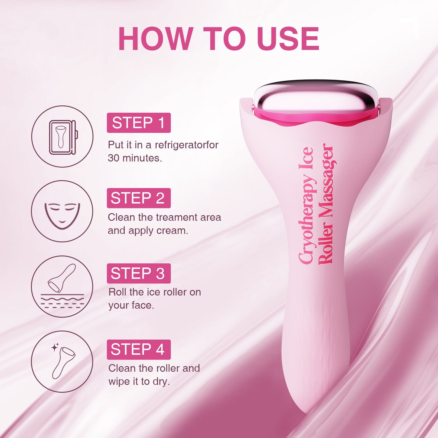 Outil de beauté à rouleau pour le lifting du visage et la promotion de l'absorption