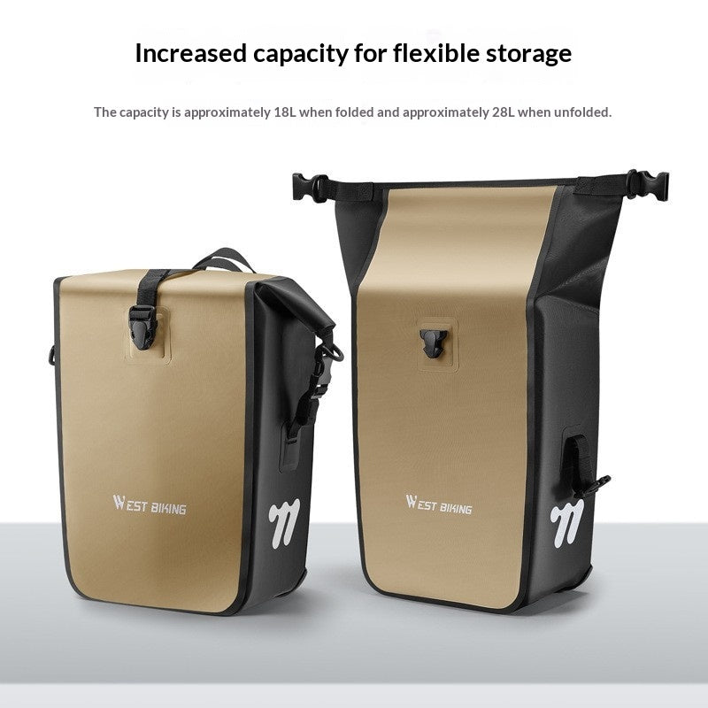 Sacoche de porte-bagages arrière étanche pour vélo Western Rider avec boucles à dégagement rapide, pour équipement de cyclisme Sichuan-Tibet