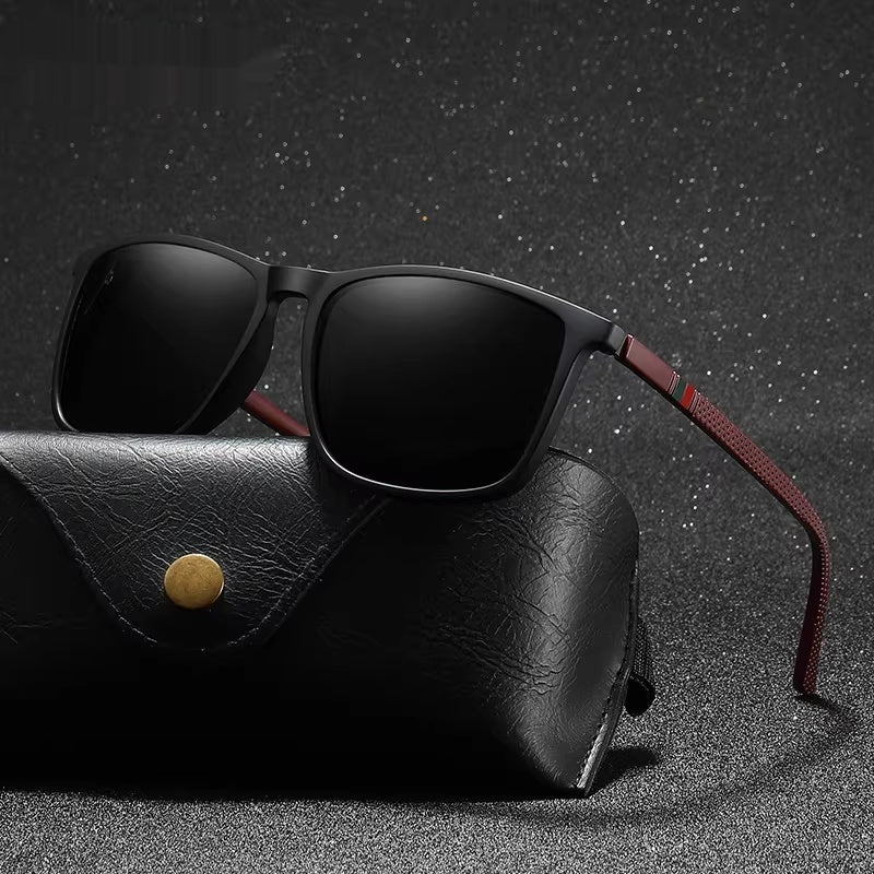 Luxury Square Vintage Polarized Sunglasses For Men Women