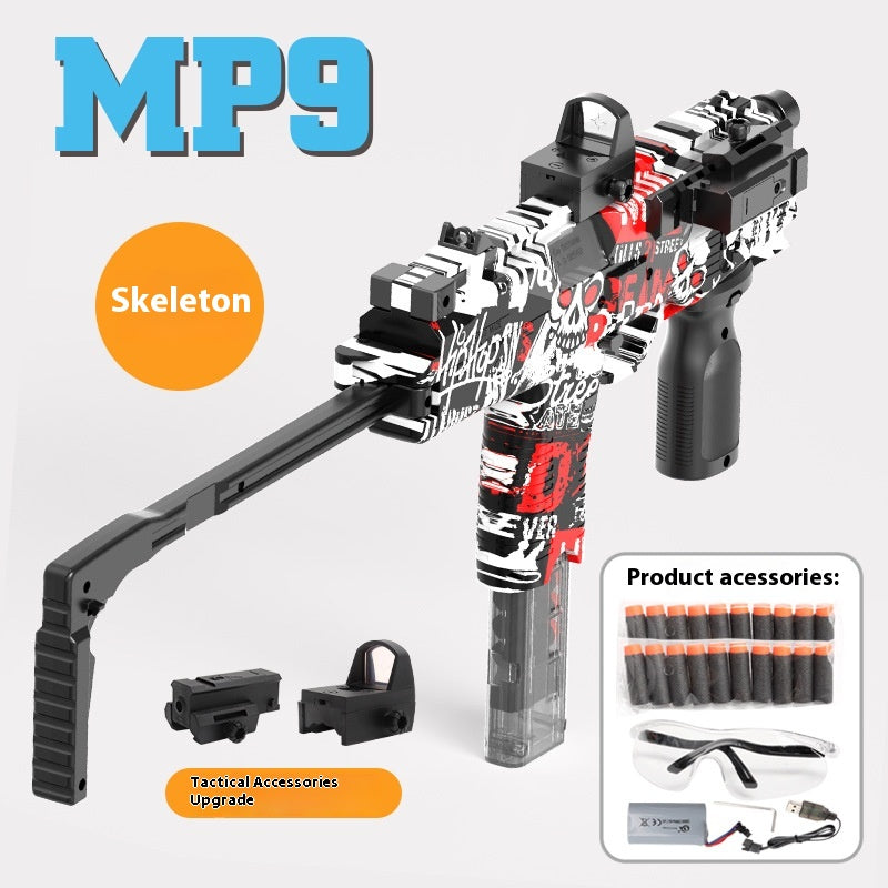 MP9 High-speed Electric Automatic Continuous Delivery Of Left-wheel Submachine Gun