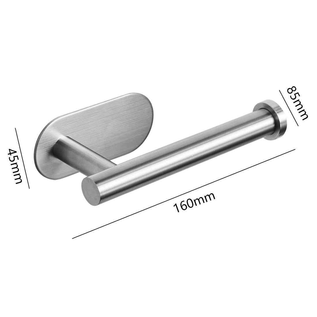 Porte-papier toilette en acier inoxydable