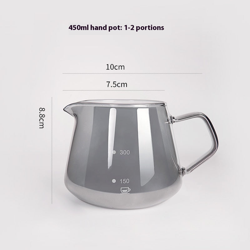 Hand Made Coffee Maker Dripper Filter Cup Suit Borosilicate Glass