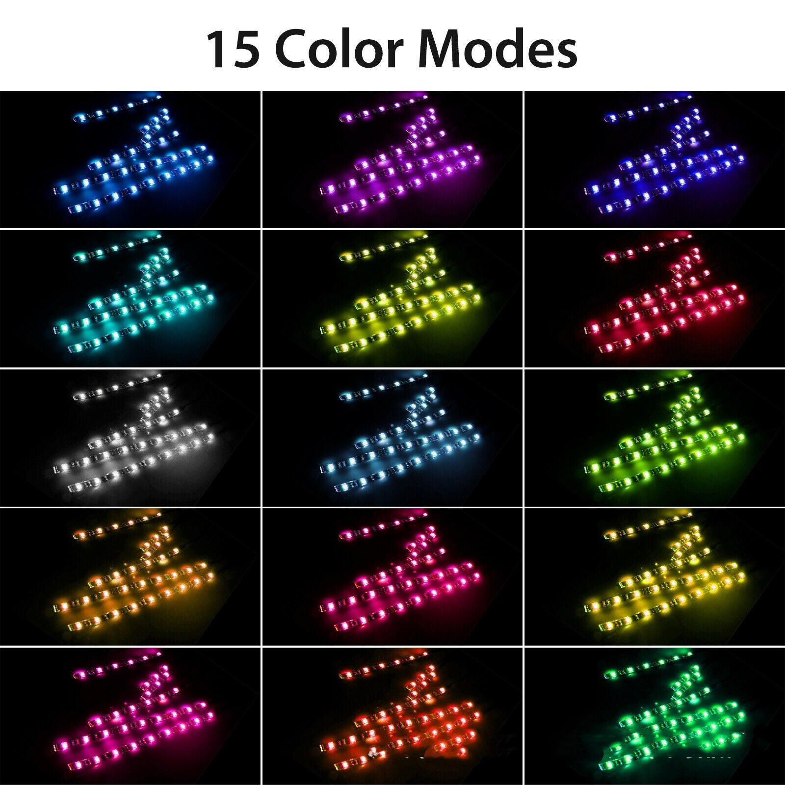 Motorcycle Modified RGB Light Bar LED Car Atmosphere Light Bar