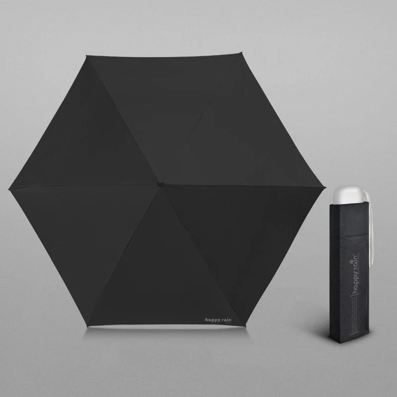 Mini Slim Automatic UV Umbrella With 6 Ribs