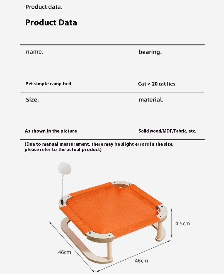 Hamac pour chat lavable, créatif et minimaliste