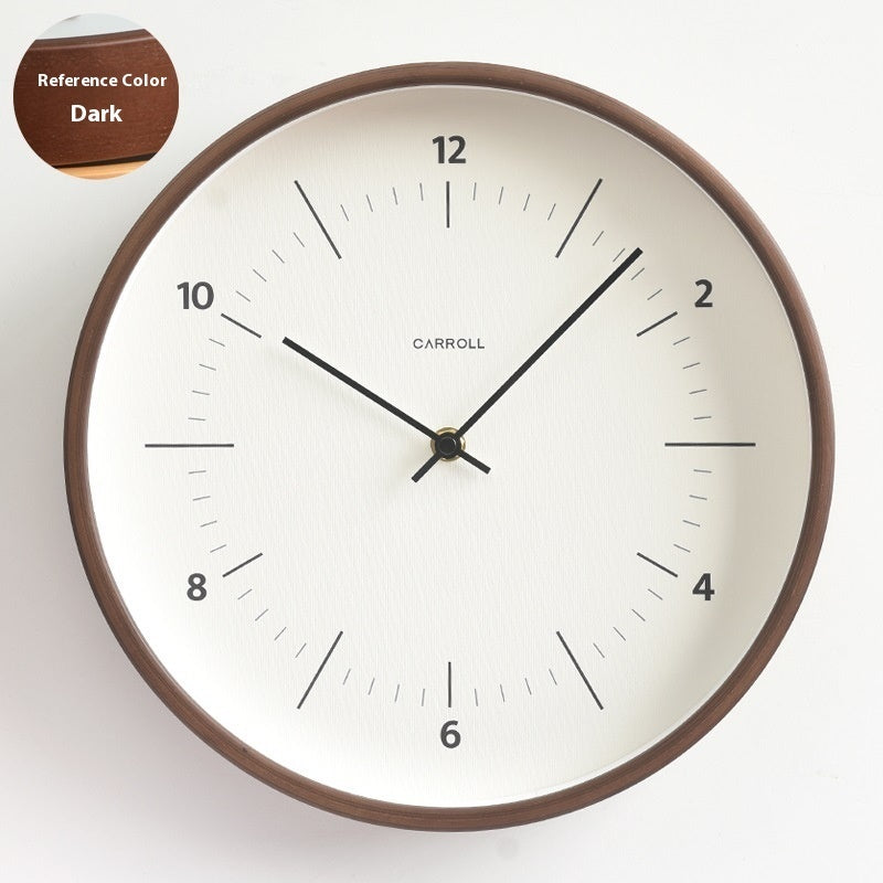 Horloge murale de luxe en bois massif