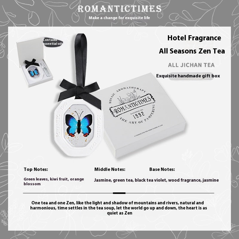 Fashion Personalized Car Aromatherapy Sheet Pendant