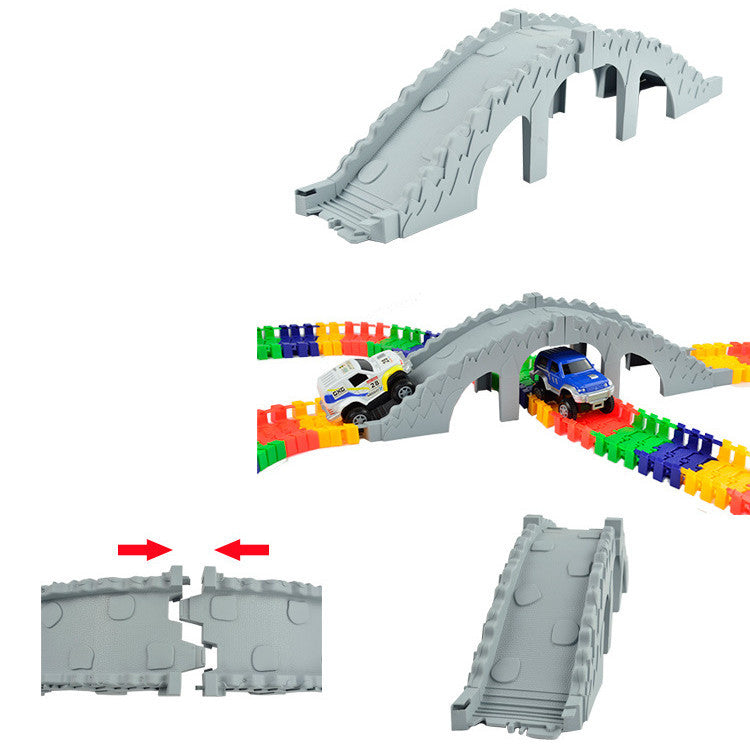 Jouets de construction pour piste électrique DIY pour enfants