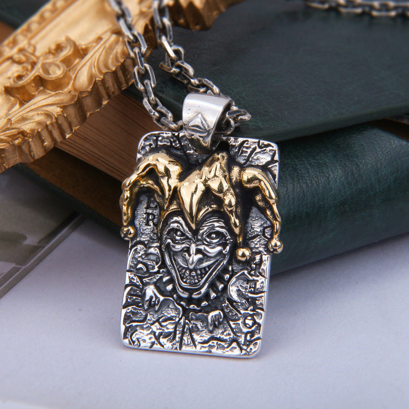S925 Sterling Silver Vintage Thai Silver Personality Men's Pendant