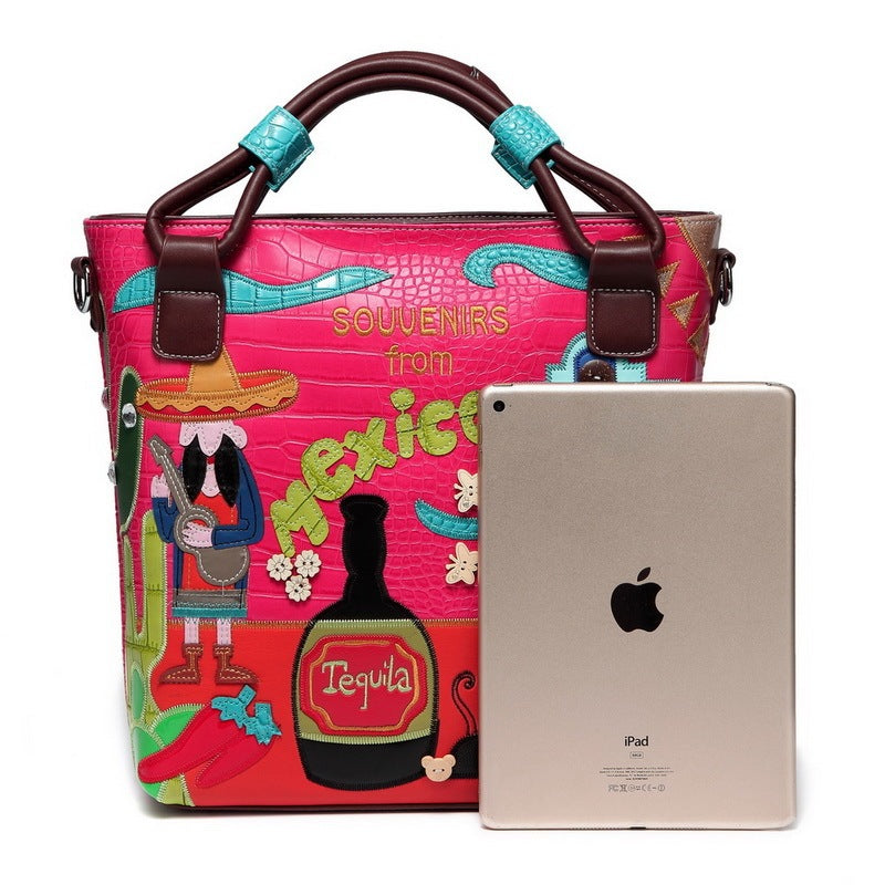 Vintage Pattern Portable Diagonal Bag
