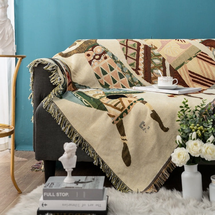 Jacquard Thread Blanket Double-Sided Woven Blanket