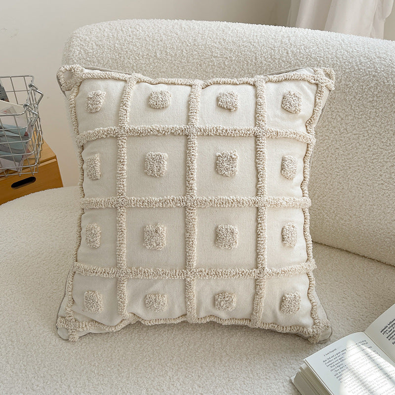 Modern Simple Embroidery Towel Pillowcsae