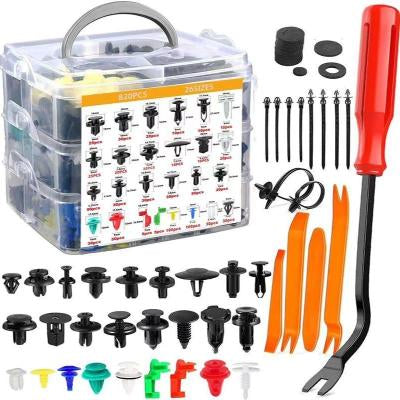 800PCS Car Bumper Repair Kit Boxed Universal Button