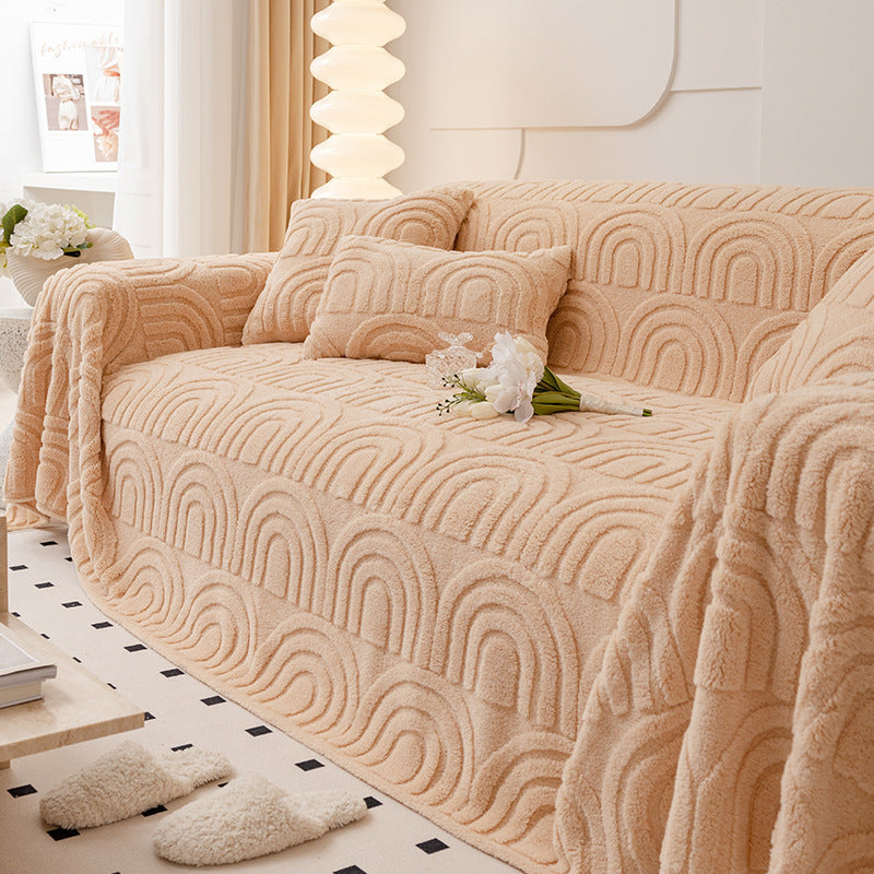 Anti-scratching Plush Sofa Towel All-inclusive Thickened
