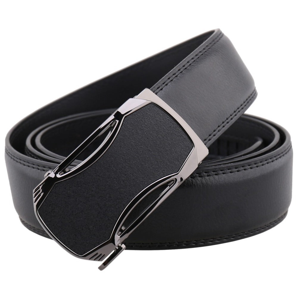 Ceinture homme en cuir avec boucle automatique