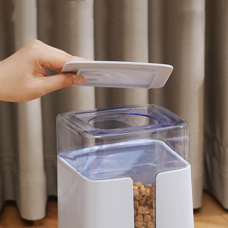 Distributeur automatique d'eau et de nourriture double gamelle pour animaux de compagnie